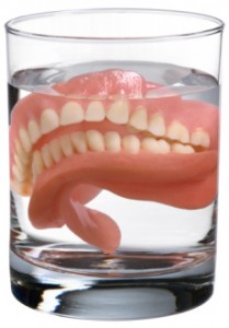 complete dentures in a glass2 - Confident implants are a better fixed solution!!